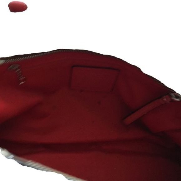 Coach Hamptons Signature C Orange Leather Purse - Picture 13 of 15